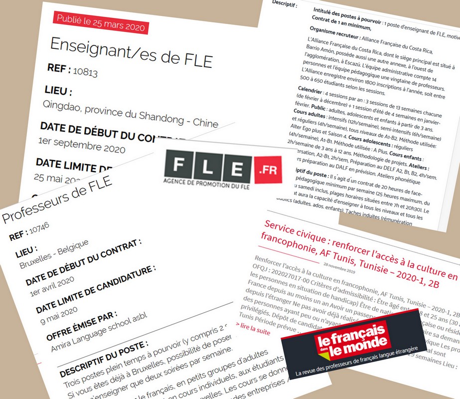 Dossier : Recherche d’emploi FLE à l’étranger